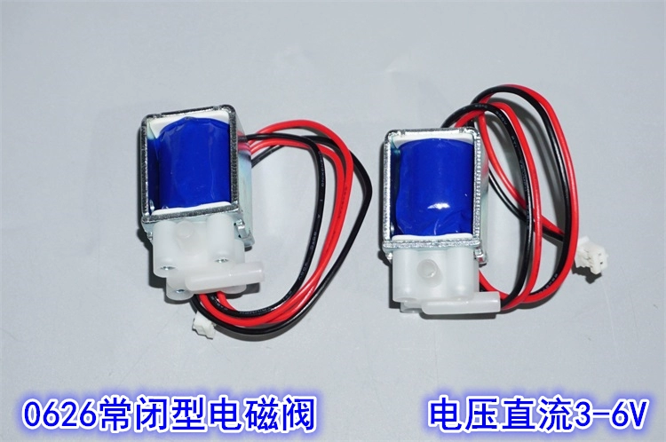 van 3 2 khí nén 0626 Thường đóng van nước điện từ van khí DC 3V5V6V điện van chặn nước van khí 2 loại thường đóng van cầu điều khiển bằng khí nén van áp suất khí nén