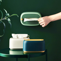 Paper box home living room coffee table restaurant creative cute simple light luxury non-perforated wall-mounted storage tissue box