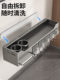 Kitchen storage rack multi-functional punch-free wall-mounted seasoning box knife holder household chopsticks seasoning supplies storage rack