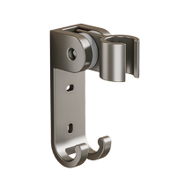 Black punch-free space aluminum handheld shower base wall seat bracket nozzle hanging seat fixed artifact adjustable