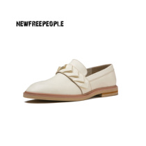 Small Crowddesigner Brands Season Style Genuine Leather Small White Shoes Sloth Lefu Shoes Inglées Wind Origami Single Shoes Derby Shoes