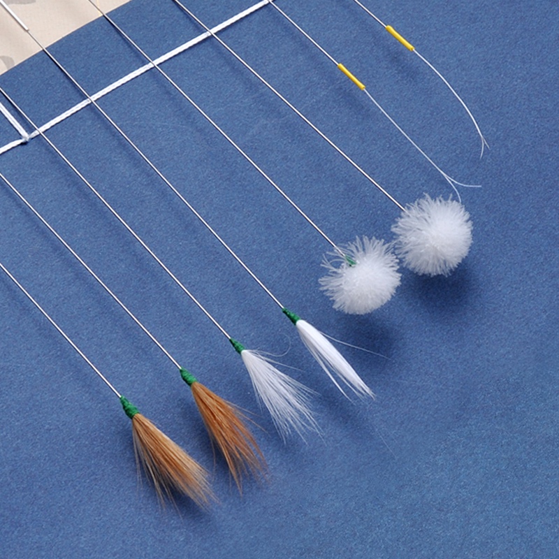 Tianyi silver needle ear digging ear picking tool Goose feather stick horsetail ear digging spoon ear digging artifact Professional ear hair set