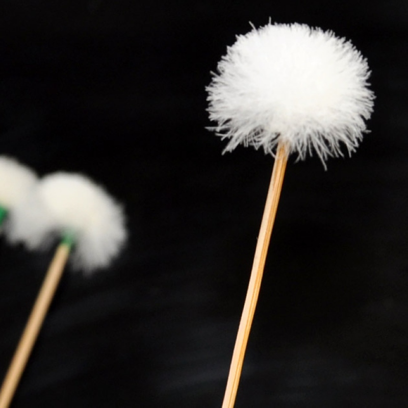 Tianyi bamboo handle goose feather stick green line reinforcement large, medium and small head ear picking tool ear canal cleaning earwax brush