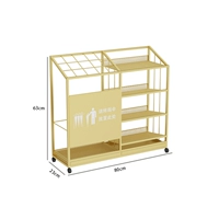 Модель B, золотая, среднего размера, 80 см, вмещает 15 длинных зонтов и 33 коротких зонта.