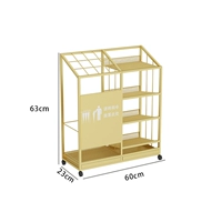 Модель B, золотая, небольшого размера, 60 см, вмещает 12 длинных зонтов и 27 коротких зонтов.