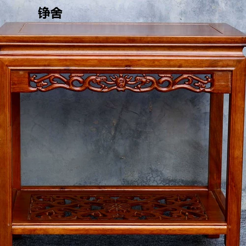 Столковая стойка с твердым древесиной рыбной стойкой стойки столовые столовые столики для кофейного стола несколько горшков с живописными стойками украшения столовые мастерство странный каменный чайный стол китайский диван