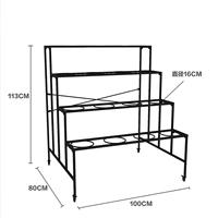 4*4 Черная полка без бочек