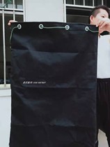 Black thickened canvas express sorting linen storage logistics packaging moving portable document destruction bag