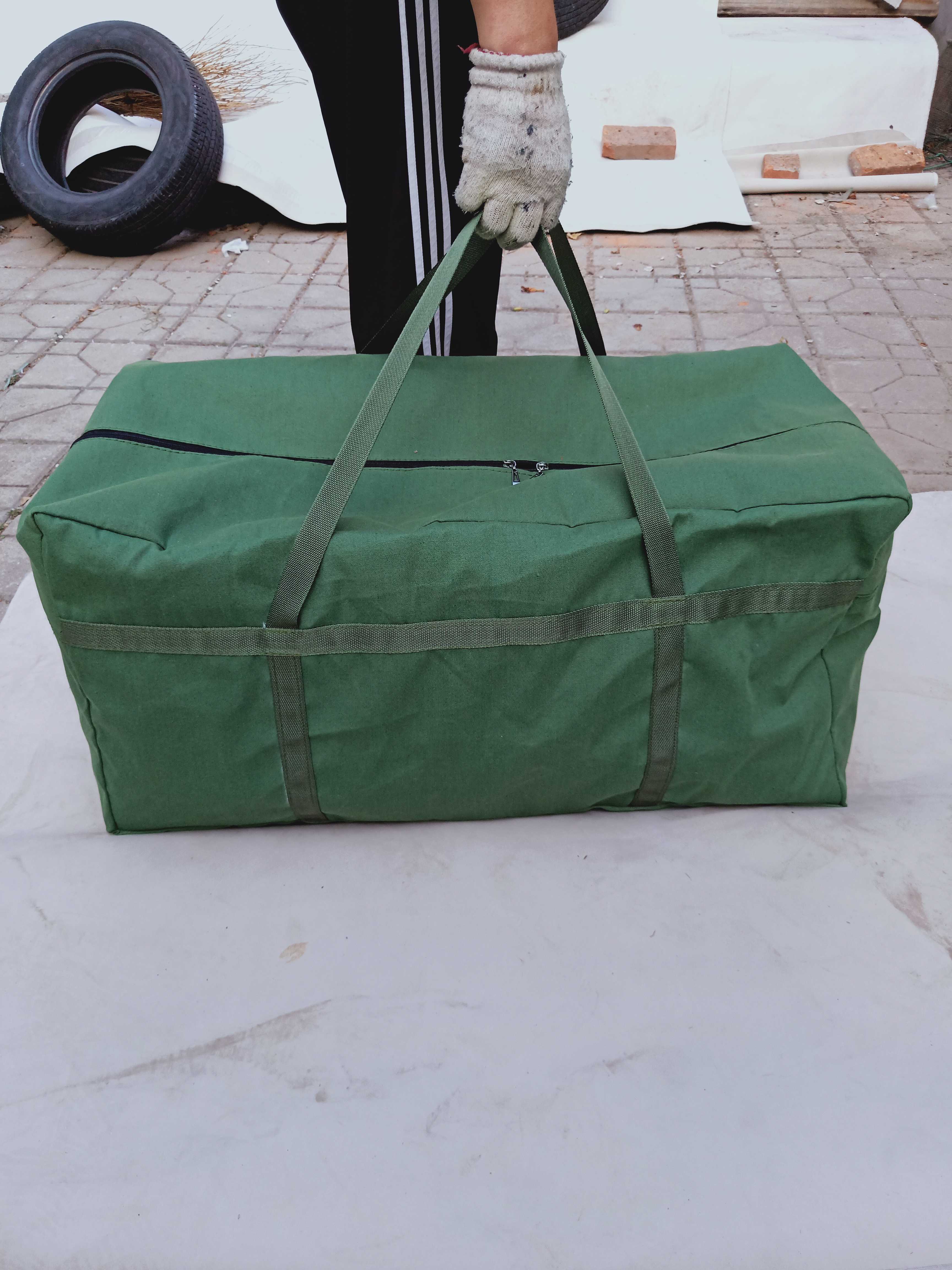 Customized canvas plus size handbag zipper part-time student marching luggage bag quilt dust-proof storage bag