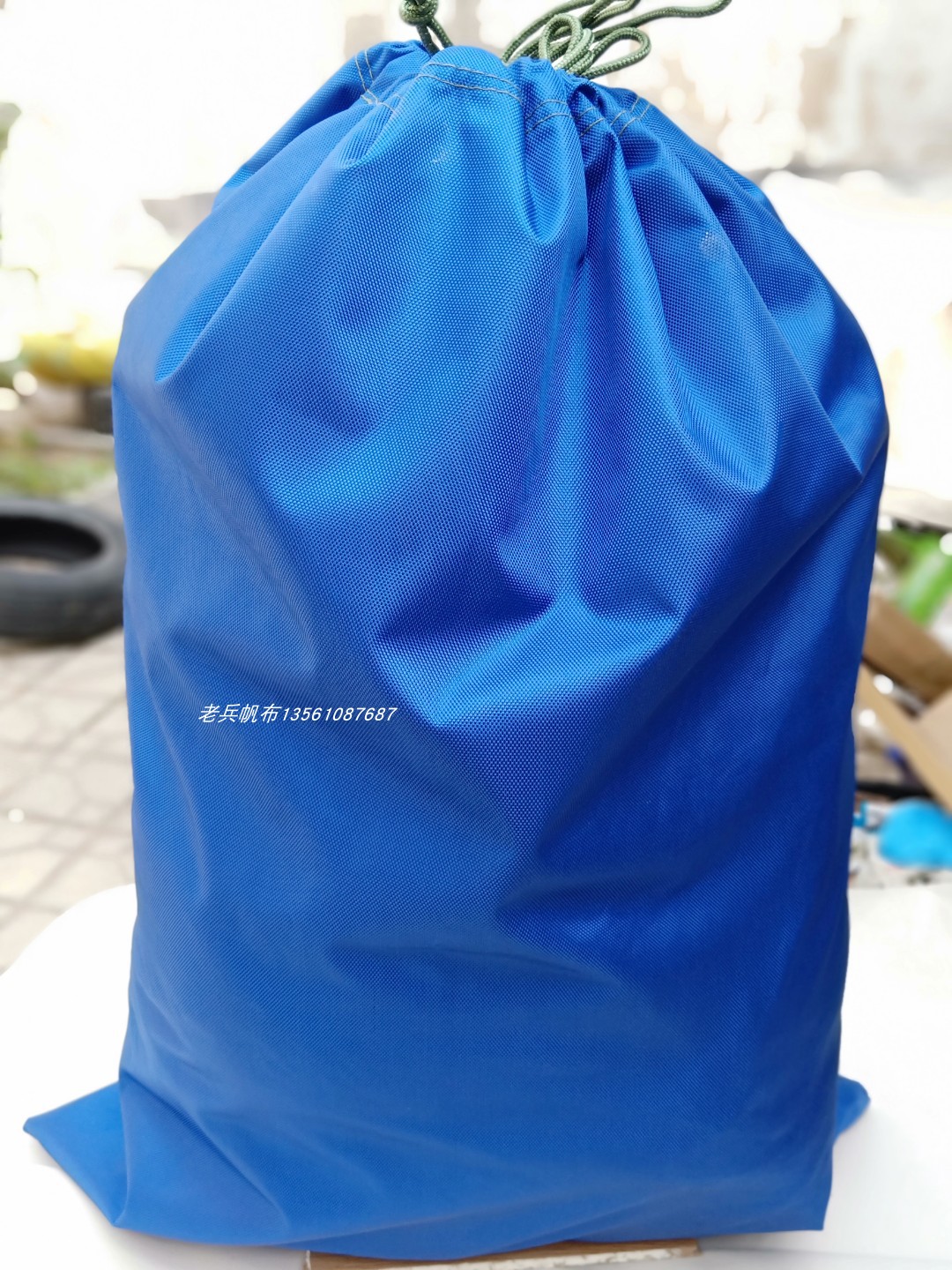 Blue double-strand 1680D Oxford cloth bundle pocket express bag quilt storage bag logistics sorting school luggage bag