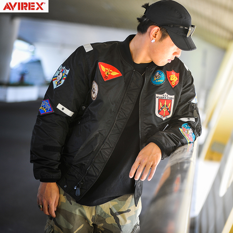 Avirex Defender Motorcycle Waterproof and Water-Repellent Flight Suit Retro Riding Jacket