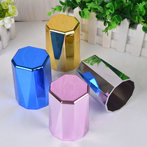  Screen cup dice cup high-end color cup diamond electroplated mirror bar KTV screen cup free color can be printed LOGO