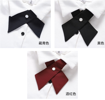 JK uniform Flat corner bow tie Nursing skirt accessories Long handle collar flower cross bow tie