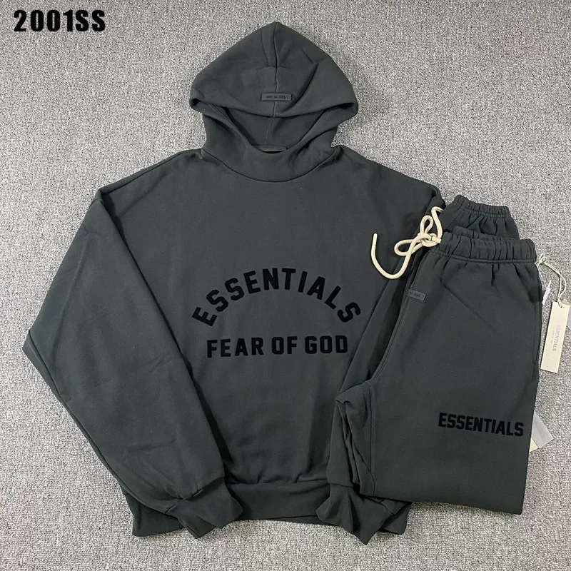 Проверено подлинное Fear of God Fog Essentials 23 Xuanqing черная шляпа толстовки для мужчин и женщин