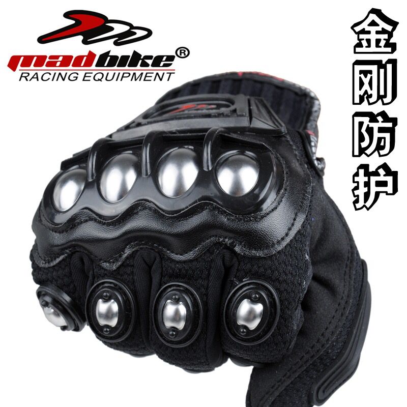 Summer Touch Screen Locomotive Gloves Male all-finger Breathable Cross-country Rider Equipped Riding Locomotive Anti-Fall Gloves All Season