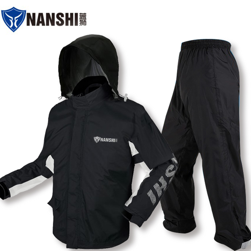 Blue Lion Raincoat Rain Pants Suit Two-piece Waterproof Male style Riding Extras for Rainstorm Raincoats Light And Thin Locomotive Raincoats