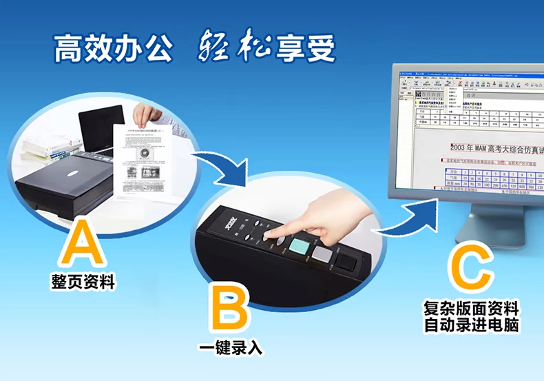 Hanwang công cụ quét tập tin văn bản Hanwang văn bản khoa học giáo dục E70 công nhận quét chính xác - Máy quét máy scan canon lide 120