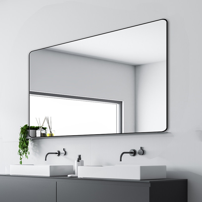 Custom vanity mirror hanging wall bathroom mirror wall hanging washstand toilet makeup mirror bathroom smart toilet mirror
