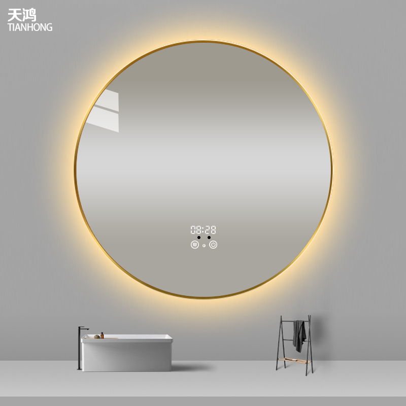 Smart mirror wall bathroom mirror bathroom bathroom toilet with lamp round mirror Wall Wall anti-fog luminous led bathroom mirror