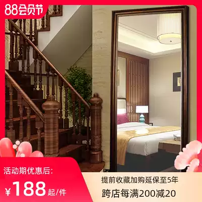 Tianhong American European full-length mirror Full-length mirror Retro large body floor-to-ceiling mirror Wall-mounted mirror Clothing store mirror