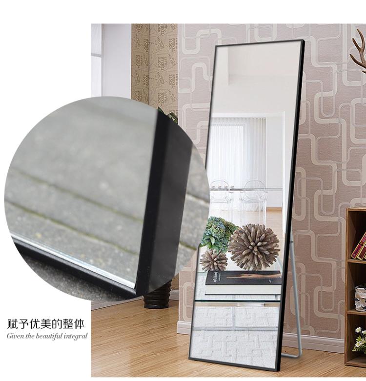 Tianhong tùy chỉnh đồng cỏ phù hợp gương gương chiều dài gương gương tường treo lớn gương cửa hàng quần áo khung gương - Gương gương soi đứng