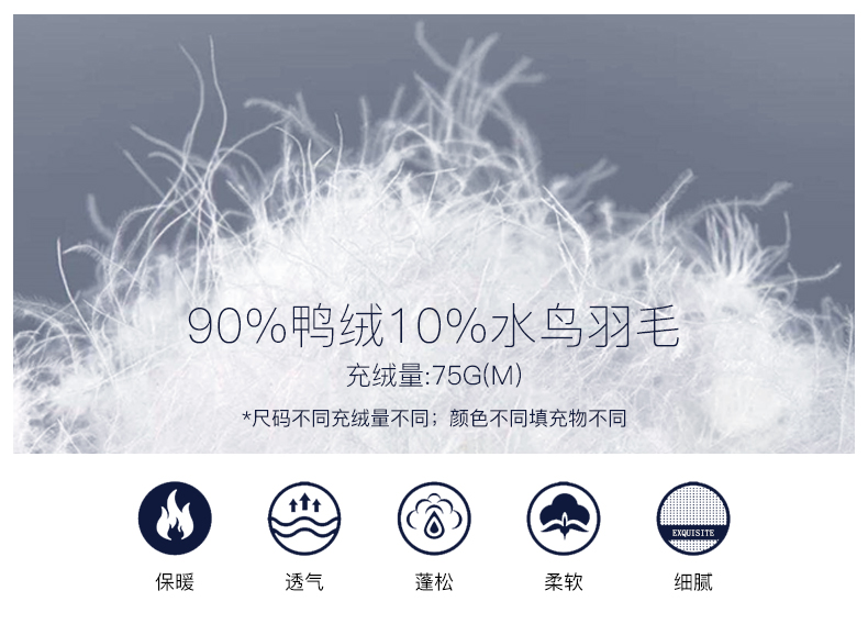 美国 NAUTICA 诺帝卡 男士防轻泼水保暖羽绒服 图3