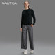 NAUTICA/NAUTICA Black Sail Limited Women's Autumn and Winter Simple Sheep Wool Sweater Round Neck Sweater 04SB99