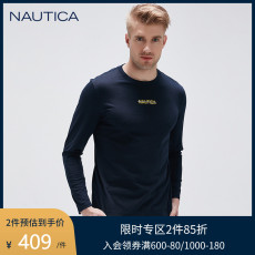 Футболка мужская nautica/诺帝卡男装夏季男士长袖圆领t恤to0100 NAUTICA/T