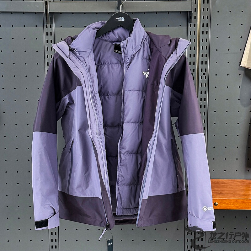 26 Autumn/Winter New the North Face Women's Outdoor Gtx Waterproof down 3-in-1 Jacket 8Ewr