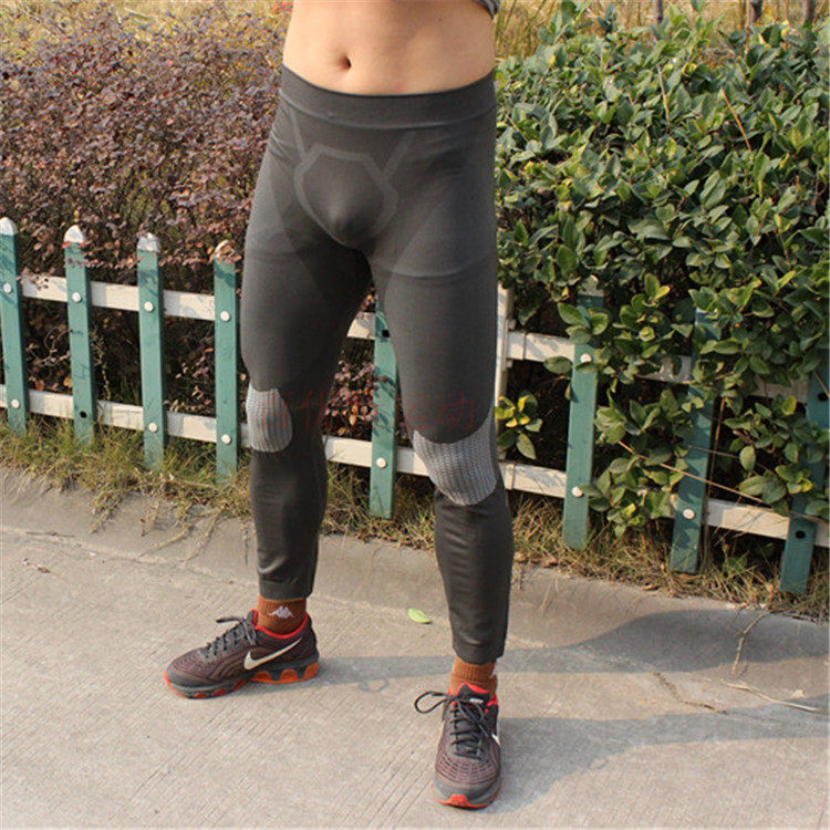 Man running sports tight elastic long pants track and field basketball beating bottom 90% pants riding outdoor breathable speed dry