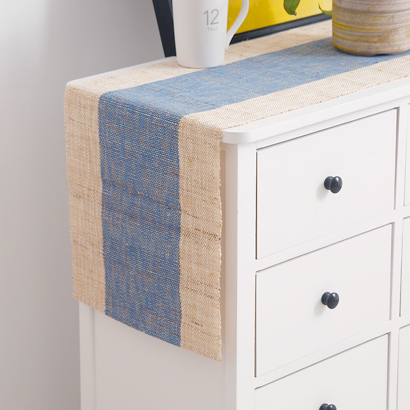 Chinese style meditation Hemp Cloth Art Table Banner Modern Minimalist Bucket TV Desk Cloth Zen tea Mat Tea Table Cloth