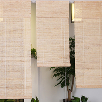 Handmade Ramie summer cloth curtain background linen porch curtain decoration soft partition roller curtain