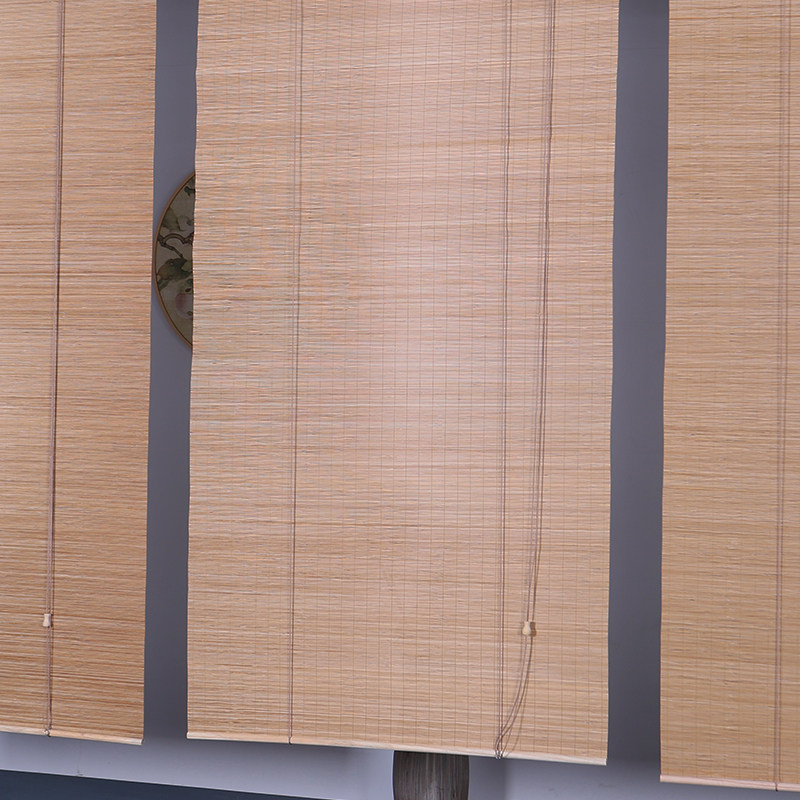 Bamboo curtain lifting curtain balcony sunscreen insulation roll curtain Chinese retro meditation severance screen curtain