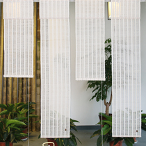 Custom curtain handmade Ramie tea room roller curtain Japanese curtain partition curtain decorative curtain lifting summer cloth garden curtain