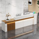 New Chinese style company front desk bar light luxury reception desk cashier shop service desk small beauty salon counter