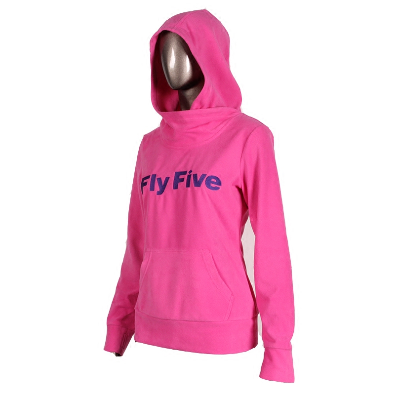 Spring and Autumn new mouth letter embroidered pullover thin section hooded fleece thick cotton T fashion casual women's coat British single piece