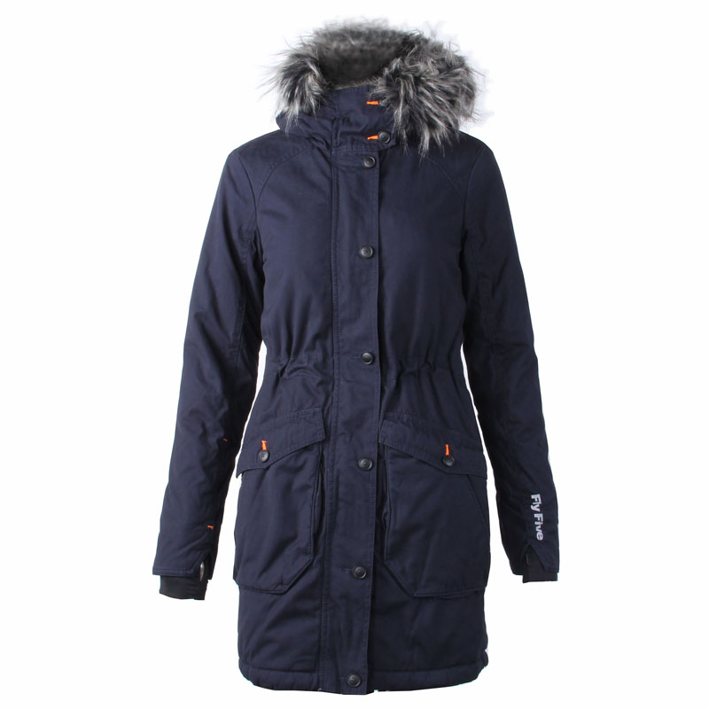 New windproof anti-cold lamb suede thickened pure cotton upscale washed female mid-cotton clothes Outdoor cotton jacket Outlet jacket