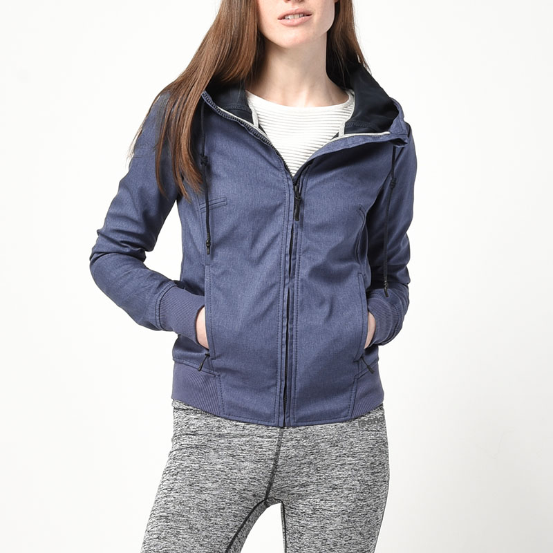 Spring and summer outdoor wind and waterproof thin cotton soft shell clothes female anti-static environmental air-friendly open-shirt camping hiking