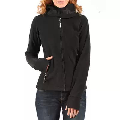 Spring and autumn casual hooded non-pilling anti-static fleece thick cotton T women's jacket top quick-drying cardigan sports outdoor