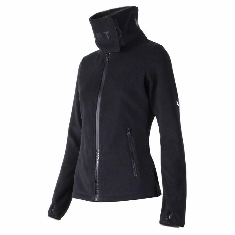 Female type funnel collar to keep warm and not anti-static-free bottom-grip suede-shirt with a thumbs-up, beautiful and outdoor hiking