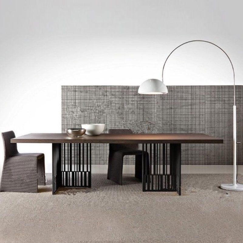 American loft Solid Wood Desk Conference Table Simple Long Table Worktable Creative Desk Training Table Negotiation Table