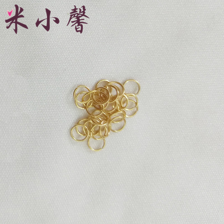 Vàng 18k 2 mm3mm mở vòng cổ vòng kết nối vòng tay vòng xuân khóa vòng tròn Au750 phụ kiện vòng tròn tự làm - Vòng đeo tay Clasp vòng tay cặp