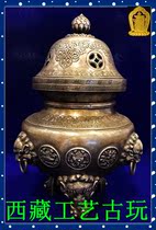  Tibet Nepal craft sterling silverincense stove