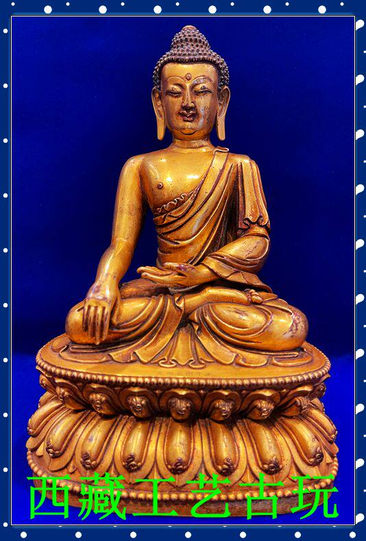 Tibetan red copper Chinese gold 