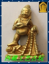  Tibet Nepal craftpure gold god of wealthinch buddha