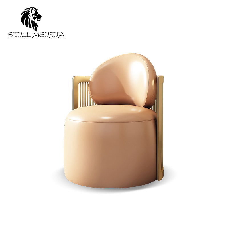 Light Extravaganza Chair Modern Minima Single Sofa Chair Mesh Red Harbor Style Living-room Casual Chair Designer Genuine Leather Tea Chair H9