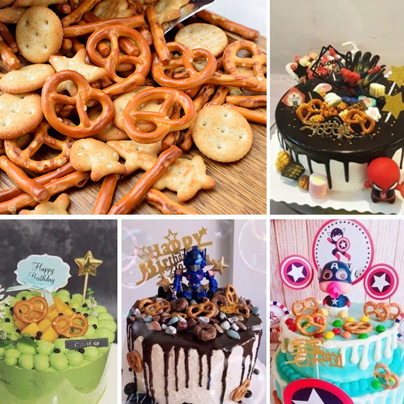 Laurenz Cookie Butterfly Cookie square circle bar - shaped biscuit butterfly grid cake decorated biscuits