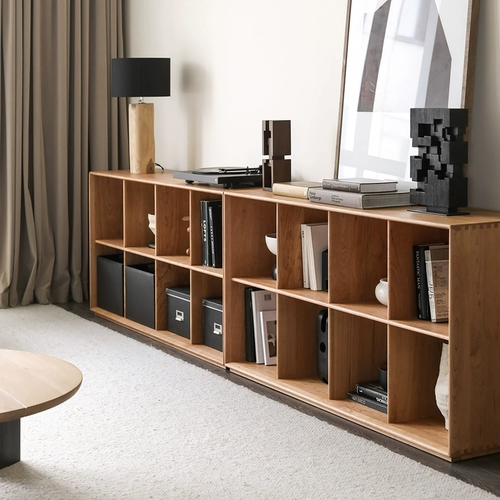 Северный эмодзи сплошной деревянная книжная полка боковой шкаф японского стиля средневекового стиля