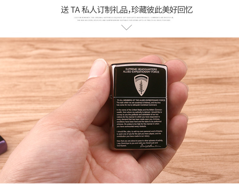 Bật lửa zippo chính hãng chống gió 200 tờ khai báo khởi hành tùy chỉnh zppo gốc Mỹ gốc - Bật lửa bật lửa zorro