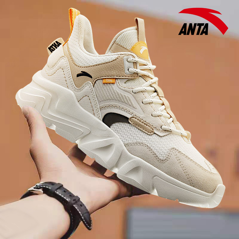Anpedal Sneaker Men's Flagship Leather Face 2022 Summer New Student Tide Damping Wear and abrasion Running shoes